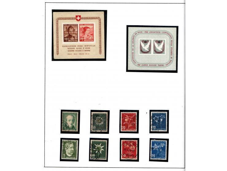 Switzerland, 1912-1981, Social issues stamps collection, in used condition. Naming few of it's focal points as the 1913-1986 